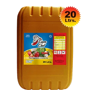 Super Chef 20L jerry can for African HoReCa institutional palm olein